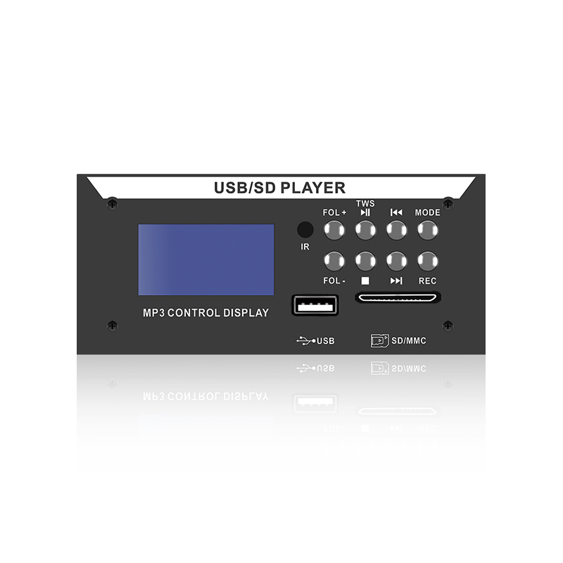 LCD8226: আট বোতাম IR রিমোট SD/USB সংযোগকারী LCD স্ক্রীন MP3 প্লেয়ার ব্লুটুথ সহ, TWS